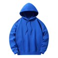 thumbnail image 1 of toraway Oversized Sweatshirt Dress Plus Size Male Solid Color Hooded Long Sleeved Pullover Sweatshirt M, 1 of 4