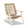 thumbnail image 4 of Miekor Furniture Atlas Adirondack Outdoor Lounge Chair Natural Beige All Weather Wicker 53935, 4 of 12