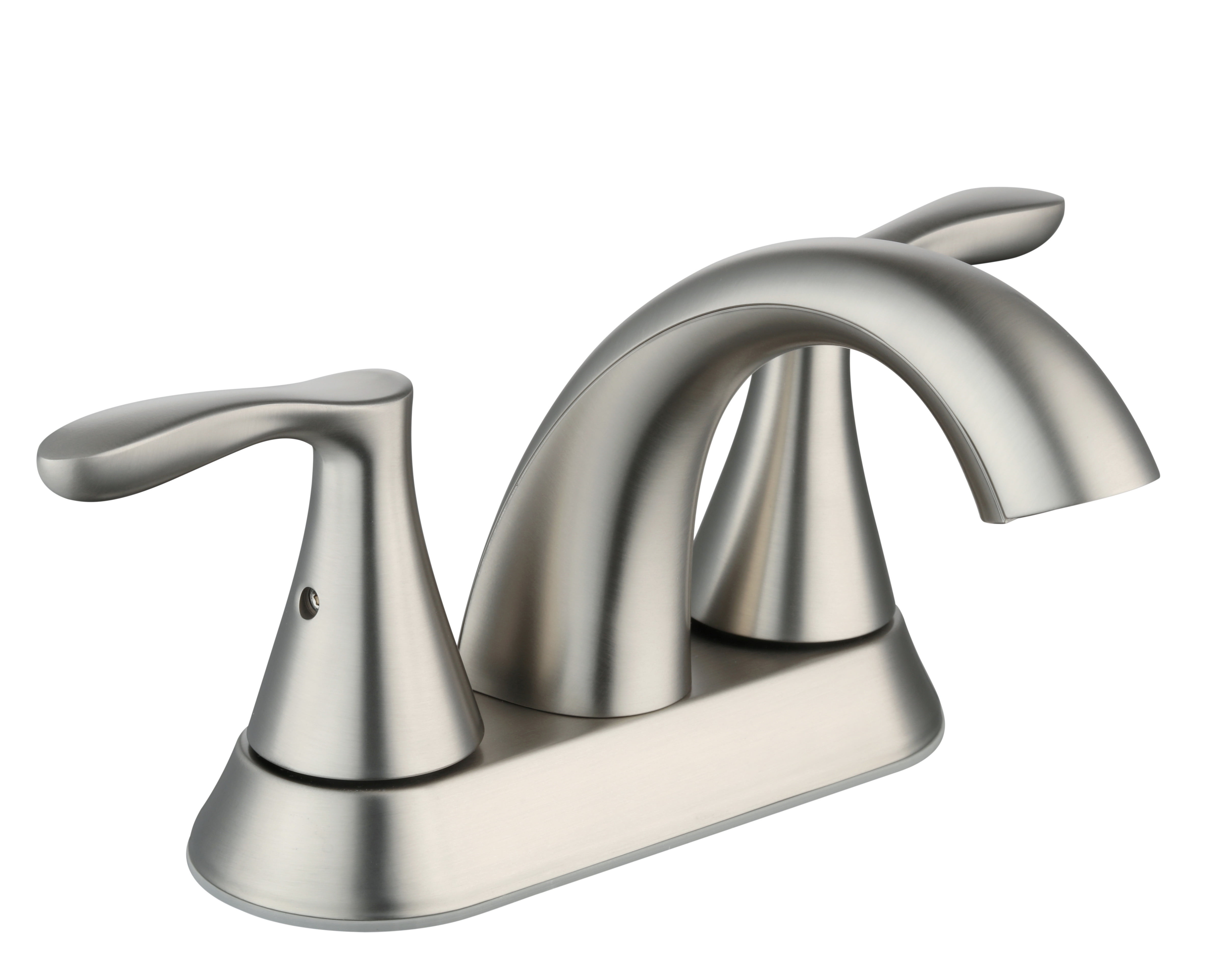 Better Homes & Gardens Simple Flair 4" Centerset Bathroom Faucet in Satin Nickel