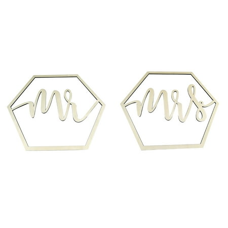 Wood Chair Banner Set Chairs Signs For Rustic Wedding Decorations