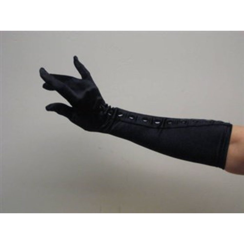 Leg Avenue Leg Avenue Women's Satin Gloves With Snap Buttons Detail