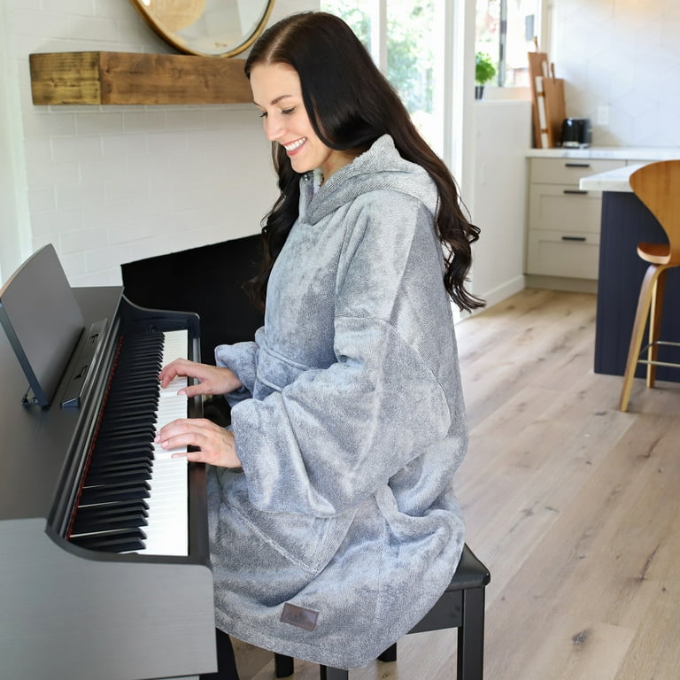 Kids Blanket Hoodie PAVILIA Blanket Hoodie For Women Teal, Sherpa