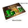 thumbnail image 2 of Tyidzon St. Patrick's Day Green Shamrock Bathroom Rug, Shamrocks Washable Non Slip Decorative Doormat, Soft Absorbent Shower Mat for Bathroom Indoor Outdoor Entrance, 2 of 6