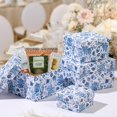 thumbnail image 5 of Cajas de regalo Briful cuadradas con estampado de flores azules con tapas, 4 unidades, 5 of 5