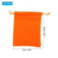 thumbnail image 2 of REGALWOVEN Velvet Gift Bag Drawstring Pouches for Jewelry, Wedding, Party, Christmas, Valentine's Day Orange 2.8x3.6 Inch, 2 of 7