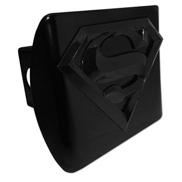 Superman Couvre-Attelage Tout en Métal Noir et Noir