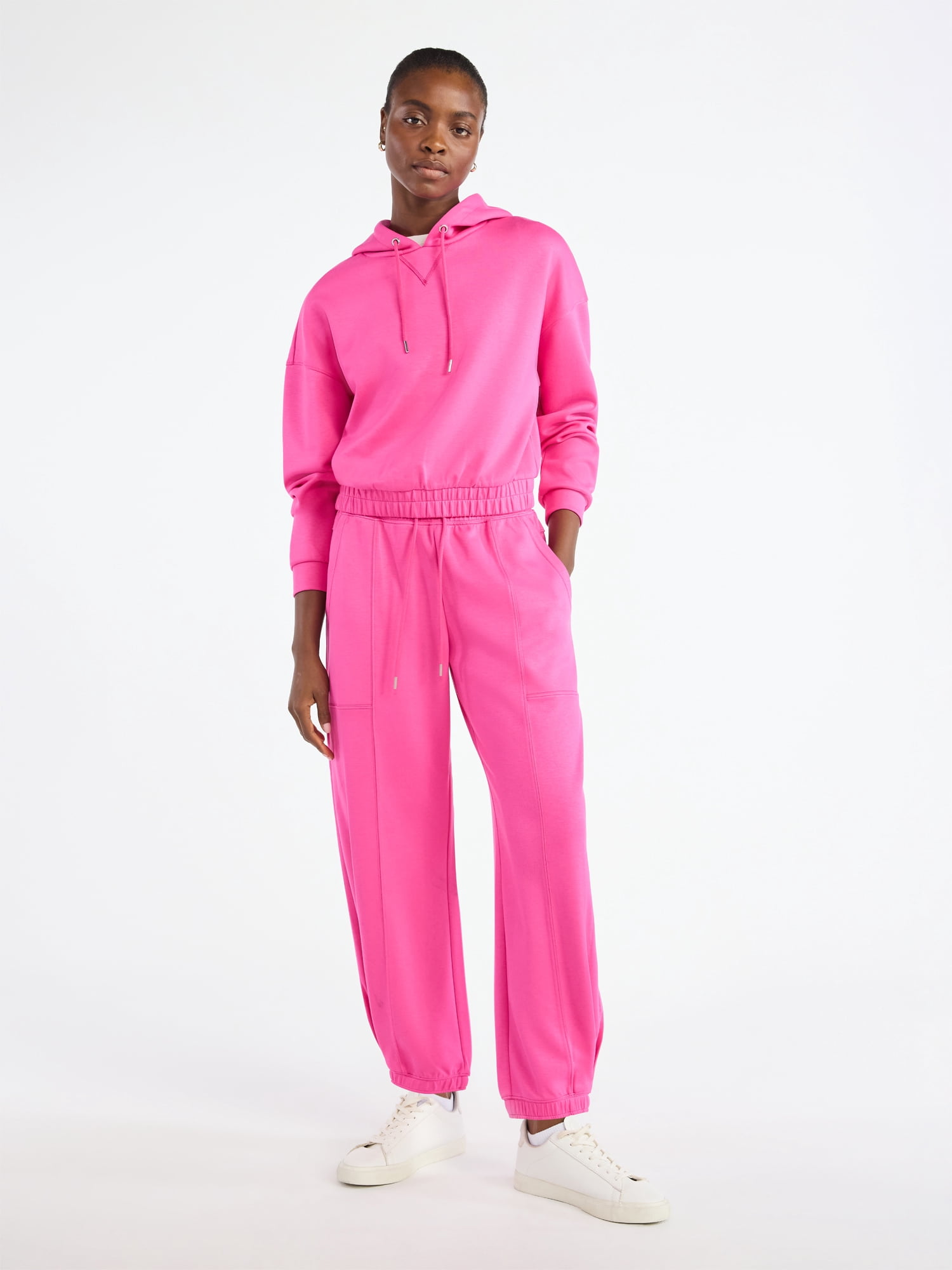 Scoop Women's and Women's Plus New Scubaknit Pullover Hoodie, Sizes XS-4X