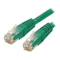 StarTech 12ft CAT6 Ethernet Cable - Green CAT 6 Gigabit Ethernet Wire -250Mhz 100W PoE RJ45 UTP Molded Network Patch Cord with Strain Relief (C6PATCH12GN)