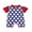 Blue, variant on Bagilaanoe Newborn Baby Girl Boys Summer Jumpsuit Print Short Sleeve Bodysuit 3M 6M 12M 18M Casual One Piece Romper