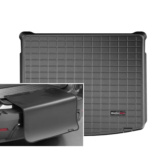 WeatherTech Cargo Trunk Liner with Bumper Protector compatible with 2018-2026 Jeep Compass - Cargo Tray In Highest w/ Bumper Protector, Black