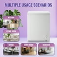thumbnail image 6 of TACOOL Chest Freezer 4.5 Cu.ft Large Capacity with 2 Removable Basket Small Mini Deep Freezer Top Open Door White, 6 of 9