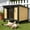 small cat house-black, variant on TIMHAKA Outdoor Cat House, Weatherproof Shelter for Cats, Dogs & Rabbits, Durable & Insulated Shelter for Garden, Patio & Backyard, Gray