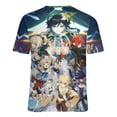 thumbnail image 6 of Genshin Impact Womens T-Shirt Round Neck Short Sleeve Tee Shirts Summer Breathable Tops Blouse L, 6 of 8