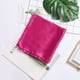 thumbnail image 1 of Nvzi Bufanda elegante personalizada, bufanda de color sólido, 90 cm, bufanda cuadrada pequeña de satén, bufanda de color caramelo, bufanda decorativa para regalo de boda (rosa oscuro), 1 of 2
