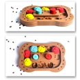 thumbnail image 3 of Juego de estrategia de inteligencia para perros, juguete interactivo de escondite y comida lenta, rompecabezas de madera para perros y gatos (forma de hueso), 3 of 5