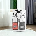 thumbnail image 6 of Yayeee Freestanding Laundry Hamper with Handle Collapsible Large Storage Basket for Clothes, Black Chubby Cat, 6 of 7