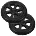 thumbnail image 2 of 2pcs Of 6 Inch Rubber Wheel Replacement Wheelchair Front Wheels Rollator Walker Anti-Slip Replacement Casters Rollers Wheels Universal Wheelchair Replacement Wheel Accessories, 2 of 8