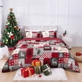 thumbnail image 2 of BLEUM CADE 3 Piece Christmas Duvet Cover Queen Set - Soft Double Brushed Retro Queen Duvet Cover with Zipper Closure, Red Buffalo Plaid Comforter Cover Set, 2 of 8