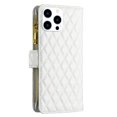 thumbnail image 3 of Nalacover for iPhone 14 Pro 6.1 inch Zipper Wallet Case with Magnetic Clasp Flip Folio Kickstand 9 Card Slots Luxury Premium PU Leather and Soft TPU Shockproof with Wrist Strap Cover.White, 3 of 10