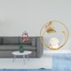 thumbnail image 2 of Figura decorativa de bola de cristal de resina con diseño abstracto, ideal para dormitorio, oficina, tienda, estantería, pasillo, chimenea o cajón., 2 of 8