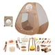 thumbnail image 5 of Juego de equipo de acampada para niños de 34 piezas, desarrollo de fogata al aire libre con tienda de campaña, juguete para interior y exterior,, 5 of 9