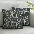thumbnail image 3 of COMIO  Give It to God and Go to Sleep, Decorative Pillows Covers for Bed, Throw Pillows Cover for Bed,Pillow Cover,Decorative Bed Pillows for Bedroom Room, 3 of 5