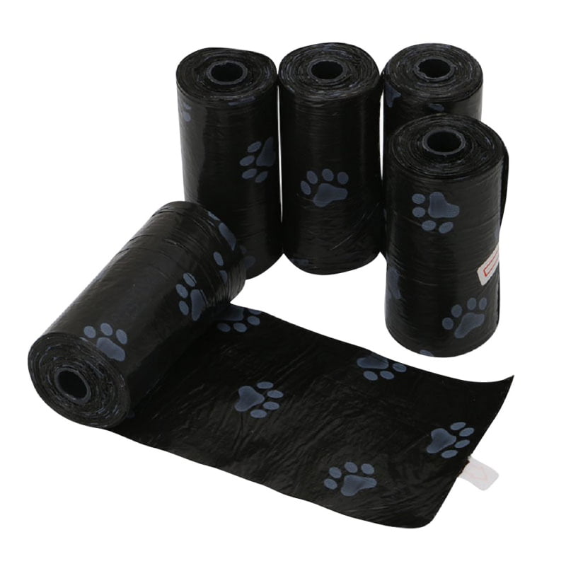 5 Roll Pet Degradable Waste Bags Puppy Dog Cat Trash Garbage Bags ...