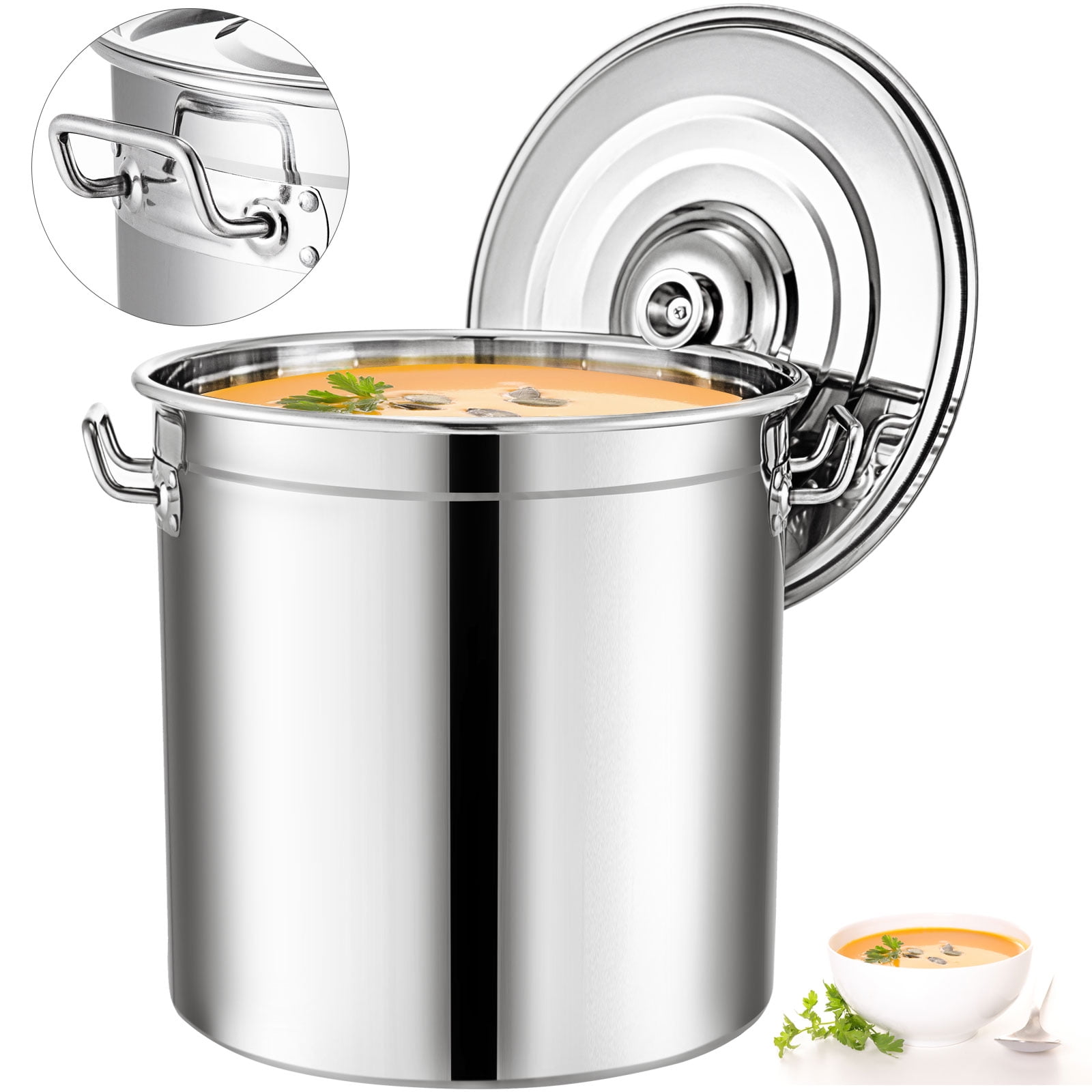 YBM HOME STAINLESS STEEL SAUCE POT WITH LID 