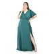 thumbnail image 1 of Vestido largo con abertura Roman Fashion / Tallas Extras, 2010 (Verde botella) verde oscuro 38, 1 of 6