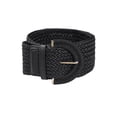 thumbnail image 1 of Cinturones trenzados de cintura ancha para mujeres de tallas grandes INSPIRE CHIC para vestido, hebilla gruesa, negro, 129 cm, 1 of 6