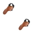 thumbnail image 3 of Greeniant Anillo protector de punta de dedo de Neries Protector de práctica portátil con cuerda de dibujo elástica antideslizante accesorios de marrón 2piezas Greeniant CBP183539, 3 of 6