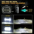 thumbnail image 6 of 1pcs Brightest DOT 7x6" 5x7 Led Headlight High/Low DRL For Jeep Cherokee XJ YJ MJ Trucks, 6 of 9