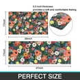 thumbnail image 7 of Pioneer Flower Floral Print Pattern Kitchen Rugs Sets Of 2,Anti Fatigue Kitchen Mat Rugs Non Slip Washable,Decorative Kitchen Floor Mats for Kitchen,Sink,Laundry,17"x30"+17"x47", 7 of 7