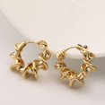 thumbnail image 3 of RV Pendientes con forma de espiral para mujer, estilo irregular, fresco, pequeño número de pendientes de diseño de alta calidad, joyería de moda sencilla, 3 of 4
