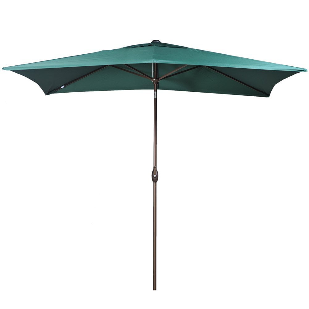 Abba Patio 6.6 by 9.8-Ft Rectangular Market Outdoor Table Patio Umbrella with Push Button... by Abba Patio