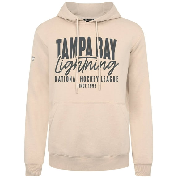 Men's Levelwear Khaki Tampa Bay Lightning Podium Response Pullover Hoodie