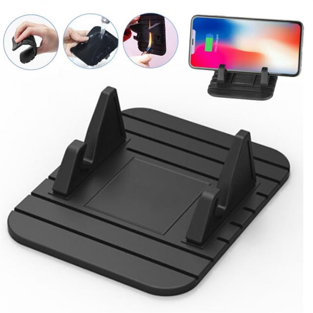 Anti-slip Phone Gps Bracket Environmental Protection Silicone Creative Car Phone Holder Universal Dashboard Stand Mount Mini02Russian Federation He Qiyong unisex