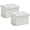 Linen White, variant on Ornavo Home 1 Pack Small Storage Ottoman Foldable Collapsible Rectangle Linen Ottoman Foot Rest Stool Seat, for Living Room, Bedroom, Home Office, Dorm - 12 x 16 x 12, Linen White