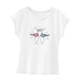 thumbnail image 3 of Camiseta de verano para mujer, ropa de calle, Tops de verano para vacaciones, regalo del Día de San Valentín SG, 3 of 7