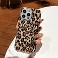 thumbnail image 3 of J.west Leopard Print Cheetah Silicone Protective Cell Phone Case for iPhone 11 Pro Max 6.5 Inch, Brown, 3 of 9