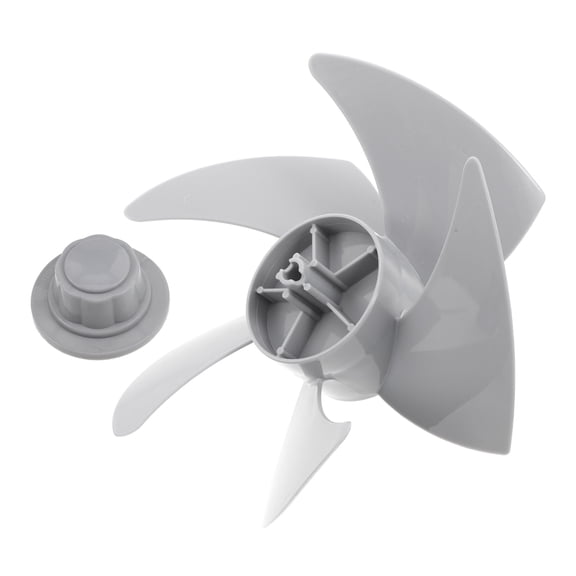 SKISUNO 1Set Silent Replacement Fan Blade Light Grey for Standing Fan Enhanced Air Circulation