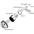 thumbnail image 1 of ShenMo 3 pcs Combination Cam - 2 cm/0.79 Inch Bolt Zinc Alloy Word Security Locks Bright Chrome Code for Case Cabinet, 1 of 5