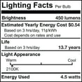 thumbnail image 3 of Bulbrite 862780 5W T8 Shape 2100K Dimmable Filament LED Bulb - Pack of 4, 3 of 7