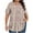 Multicolor-3, variant on Womens Plus Size Tops Tunic Short Sleeve Crew Neck Shirts Casual Floral Print Soft Blouse