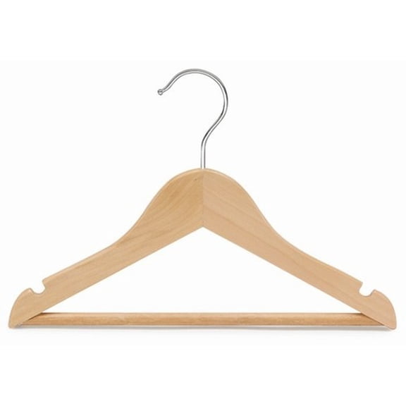 11" Children's Wooden Suit Hanger w/Bar