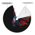 thumbnail image 2 of Rocae Colorful Betta Fish for Christmas Tree Skirt with Pom Pom Trim for Holiday Party for Holiday Home Decor Indoor Outdoor-36", 2 of 7