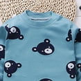 thumbnail image 5 of TOWED22 Toddler Baby Boy Fall Winter Clothes Set 2-Piece Color Block Sweatshirt and Joggers Pants Outfits Casual Clothing(Blue,5-6 Y), 5 of 6