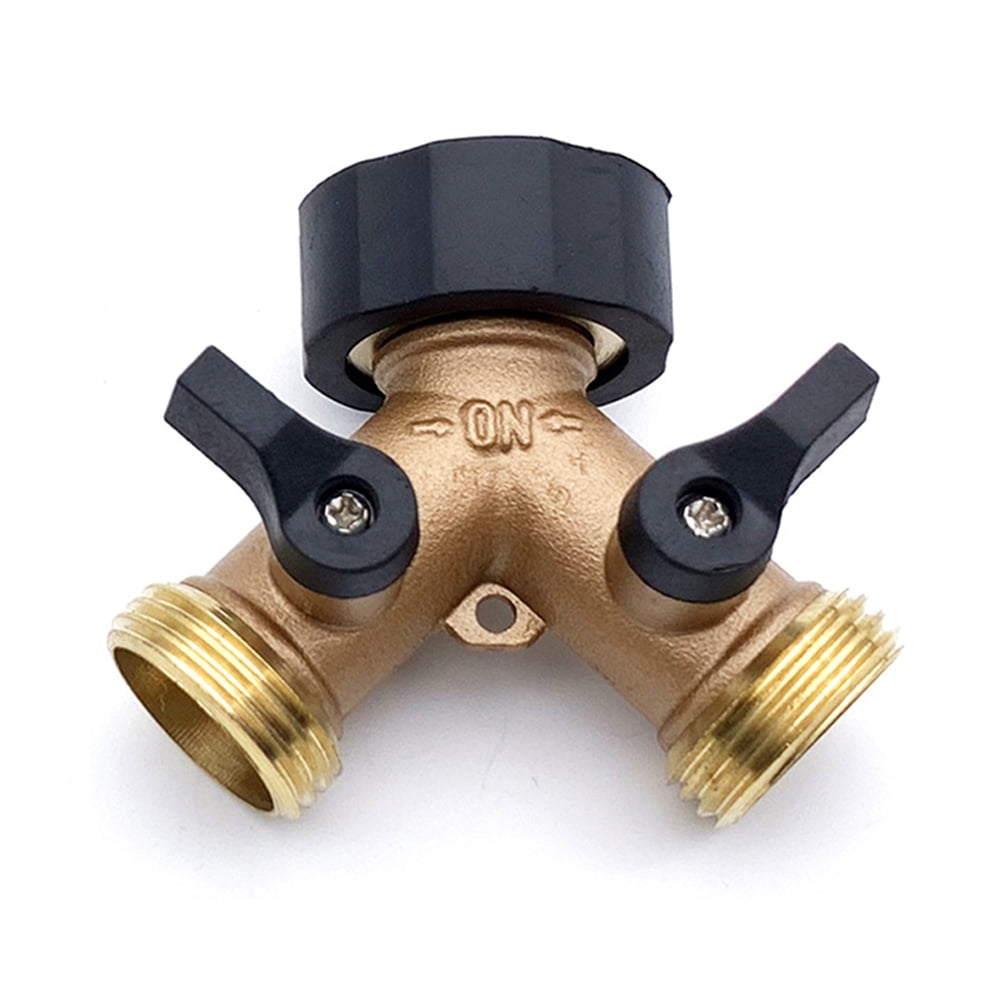 Hose Splitter 2 Way Heavy Duty Garden Hose Splitter Brass Y Valve Hose Connector US A