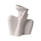 thumbnail image 4 of Jarrón de cerámica para flores, soporte para plantas, centro de mesa, accesorios para el hogar, oficina Cuello Caricia Blanco, 4 of 9