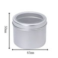 thumbnail image 2 of VerPetridure Round Storage Box Aluminium Empty Cosmetic Pot Jar Tin Container Silver Box Screw Lid Craft, 2 of 2